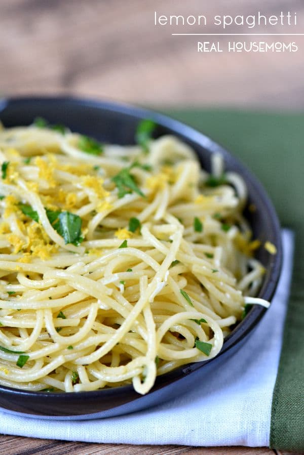 Lemon Spaghetti - Weekly Menu Plan #18