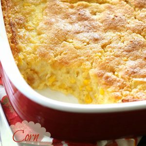Corn Soufflé - one of my favorite recipes at Thanksgiving and always one of the first dishes to go. the-girl-who-ate-everything.com