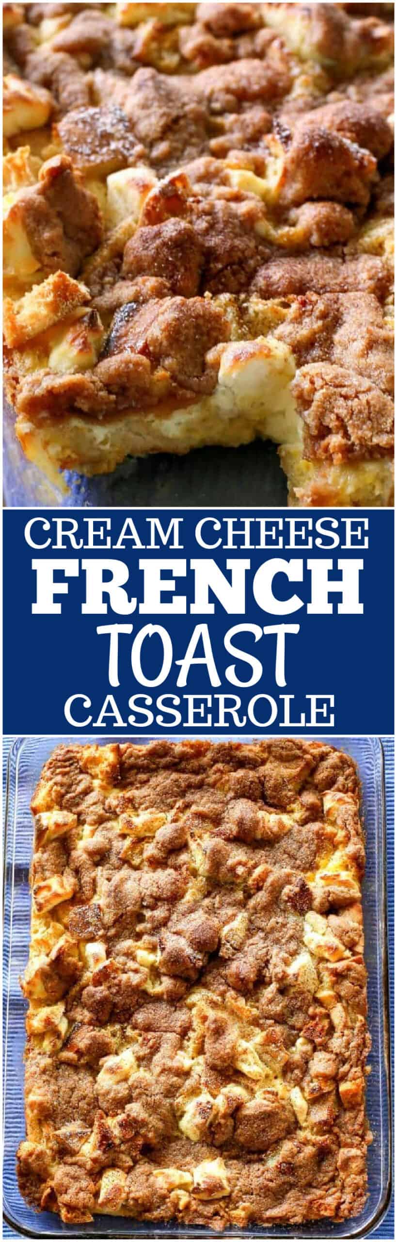 cream cheese french toast casserole