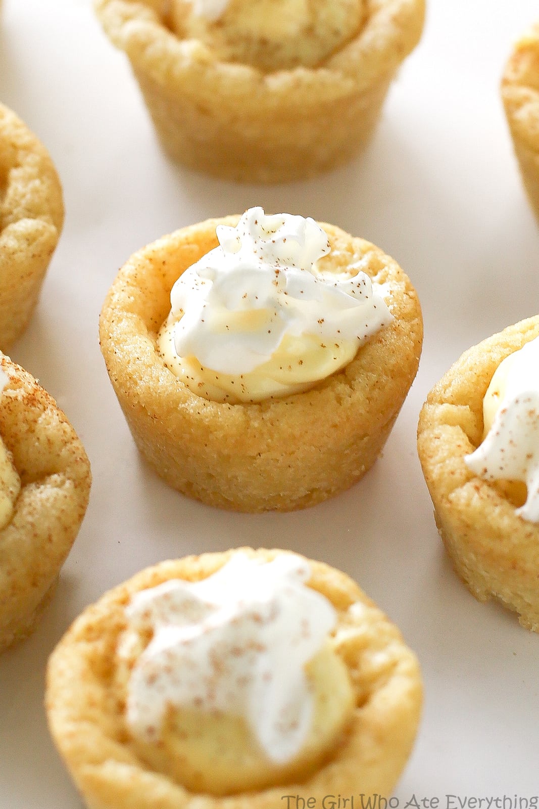 Eggnog Cookie Cups - The Girl Who Ate Everything