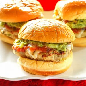 Green Chile Chicken Sliders - the-girl-who-ate-everything.com
