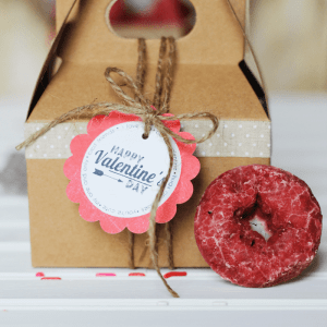 Valentine's Day Donuts with Free Printable