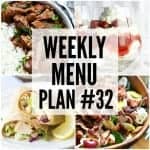 Weekly Menu Plan #32