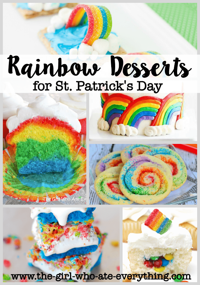 Rainbow Desserts for St. Patrick's Day
