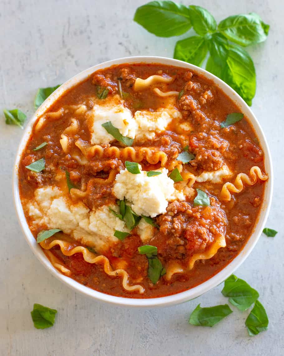 Lasagna Soup Recipe - The Girl Who Ate Everything