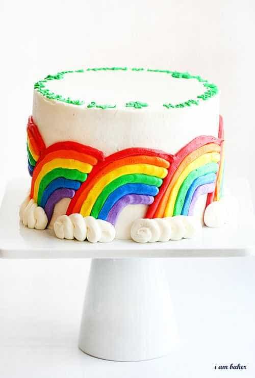 rainbow cake-i am baker