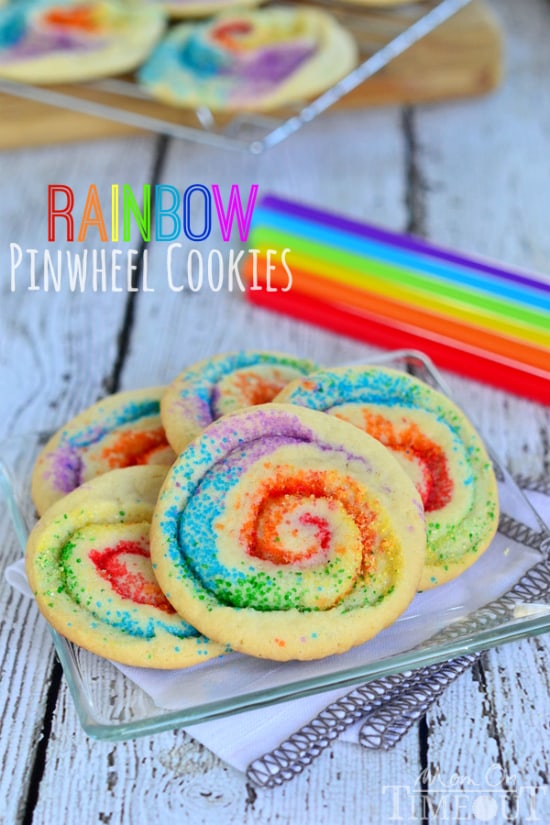 rainbow-pinwheel cookies