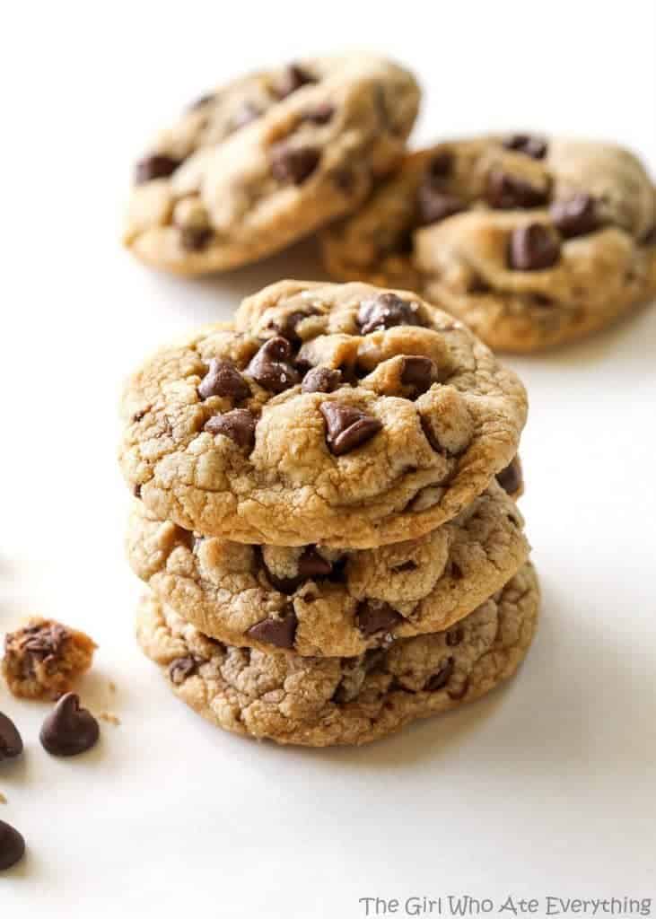 Salty Browned Butter Chocolate Chip Cookies 