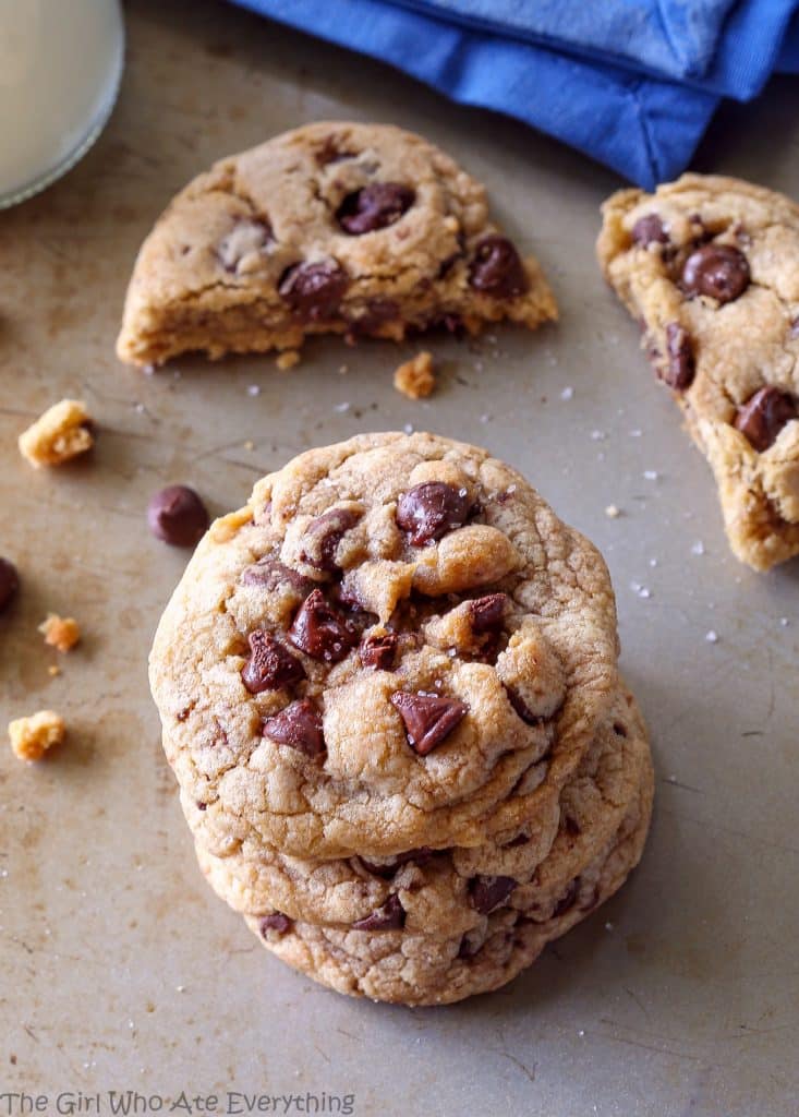 Salty Browned Butter Chocolate Chip Cookies