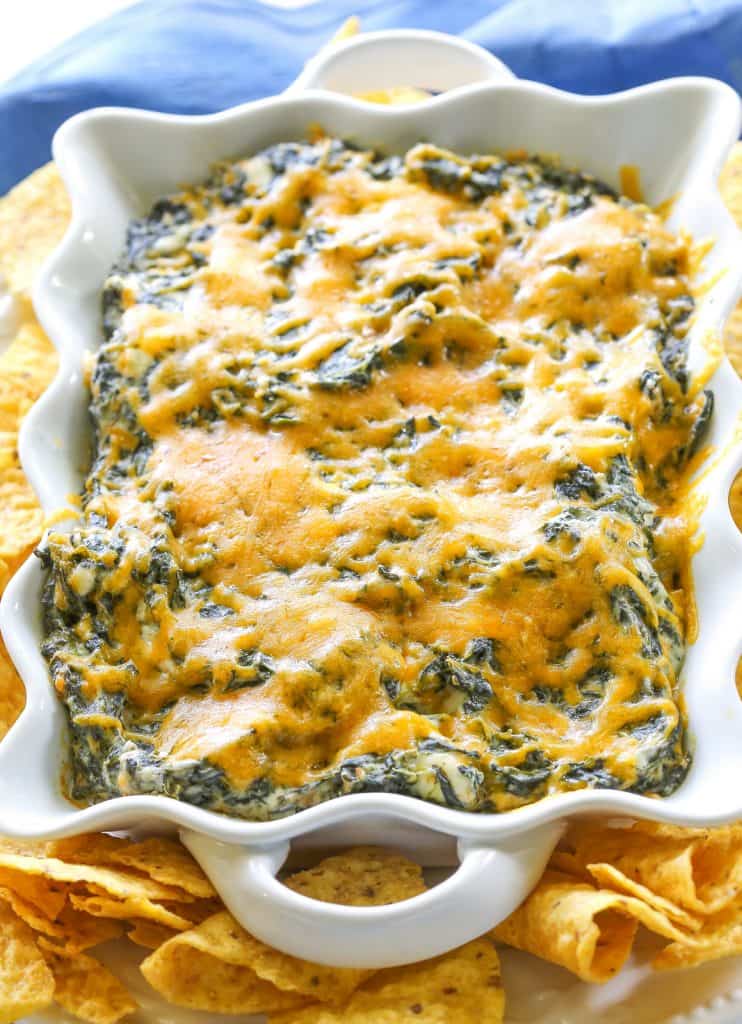 This Spinach Ranch Dip is a twist on the classic spinach dip. Everyone will want to know what your "secret" ingredient is. the-girl-who-ate-everything.com