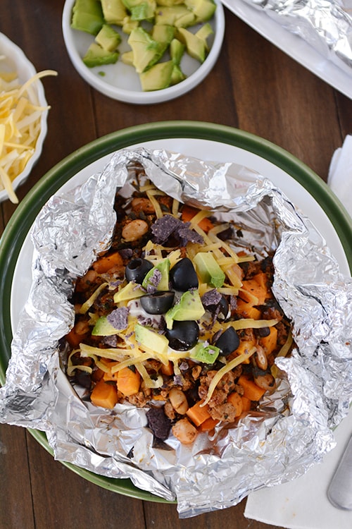 Foil Packet Sweet Potato Tacos-Mel's Kitchen Cafe