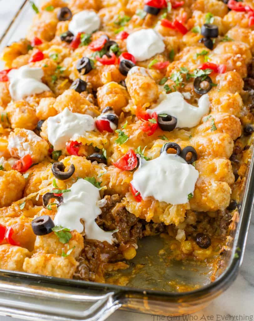Tater Taco Casserole The Girl Who Ate Everything