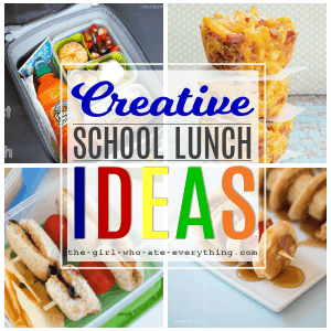 Creative school lunch ideas that think outside the lunch box!