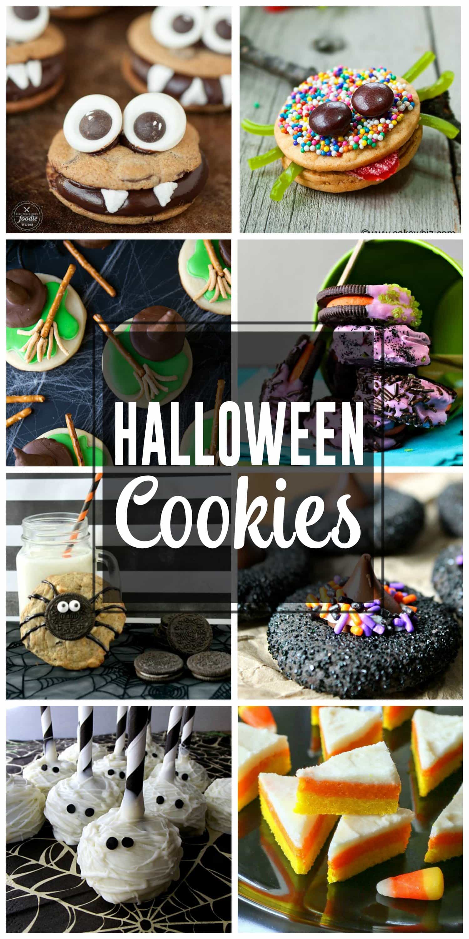 Fun Halloween Cookies that your kids will love for you to make. Oreos, candy corn cookies, sugar cookies