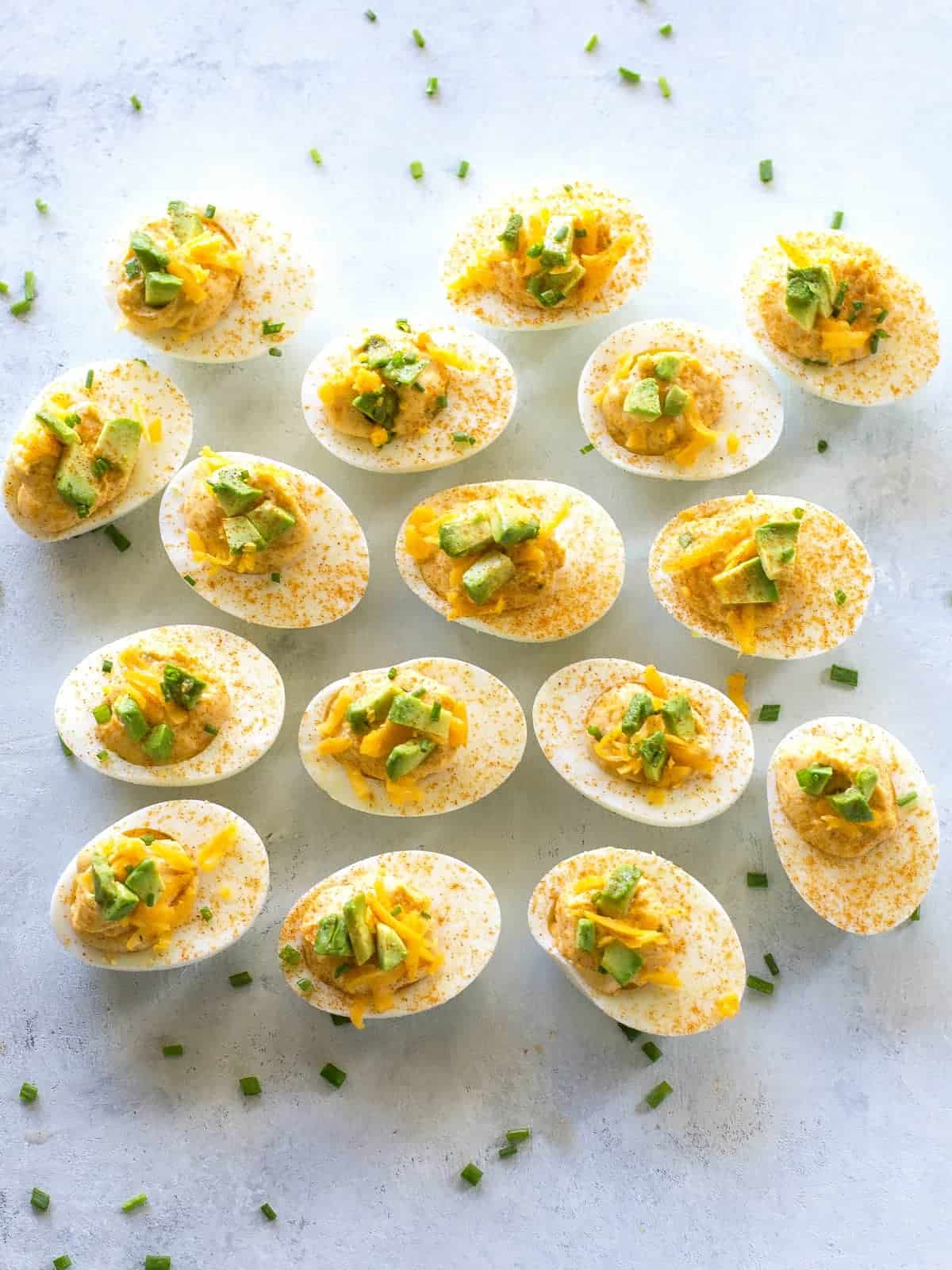 Mexican Deviled Eggs - The Girl Who Ate Everything