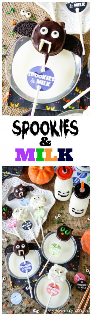 Spookies and Milk - cookies dressed up for Halloween!