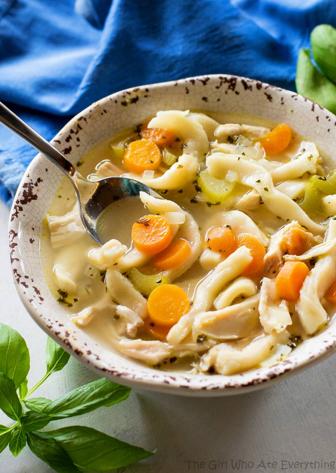 Homemade Chicken Noodle Soup - tried and true comfort food. A recipe for homemade noodles too but you can use store bought as well. #homemade #chicken #noodle #soup #recipe #dinner