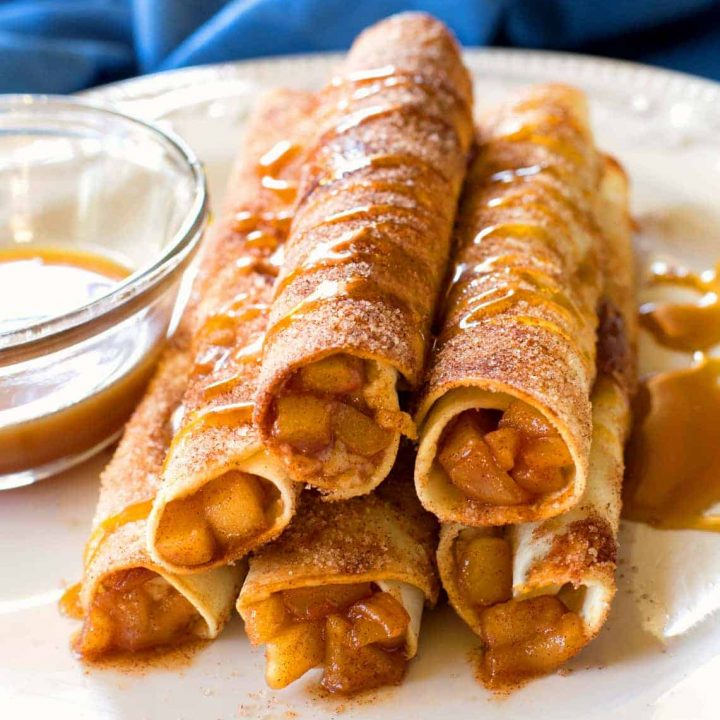 Creamy Caramel Apple Taquitos (VIDEO) The Girl Who Ate Everything