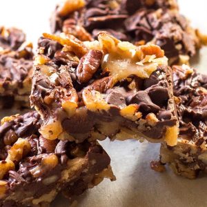 Chocolate Toffee Buttercrunch - toffee, nuts, and chocolate and so easy to make! the-girl-who-ate-everything.com