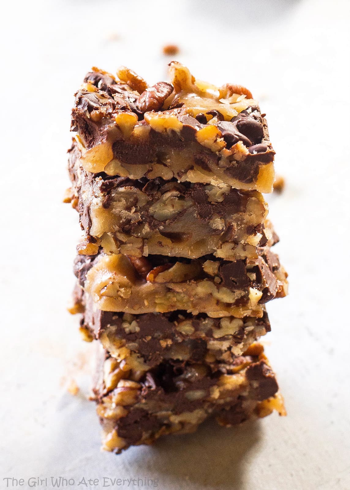 Chocolate Toffee Buttercrunch - toffee, nuts, and chocolate and so easy to make! the-girl-who-ate-everything.com
