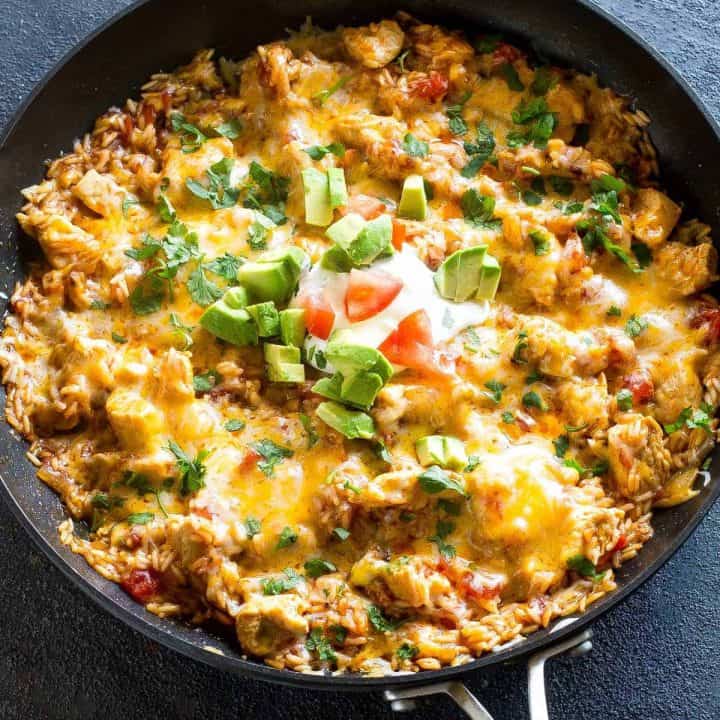 One Pan Mexican Chicken And Rice The Girl Who Ate Everything