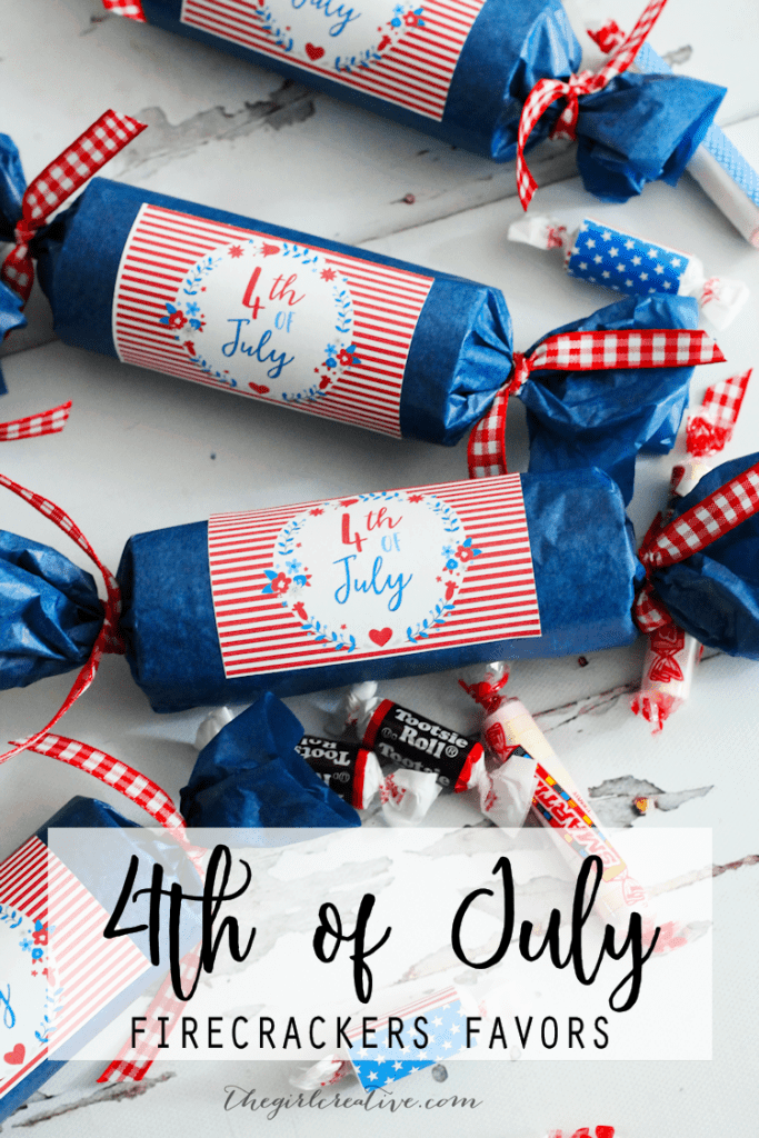 4th of July Firecrackers Favors - Free 4th of July Printables