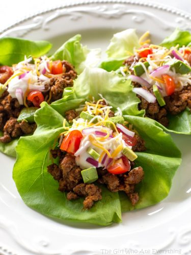 Easy Taco Lettuce Wraps - The Girl Who Ate Everything