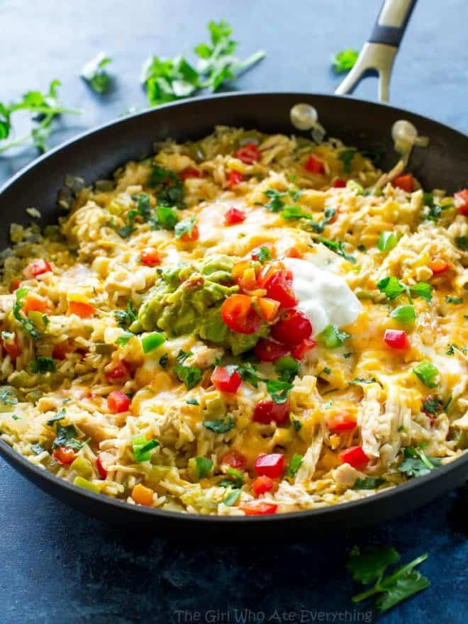 One Pan Chicken Fajita Rice (+VIDEO) The Girl Who Ate Everything