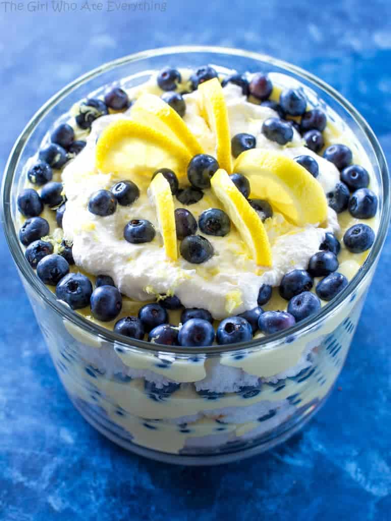 lemon blueberry trifle