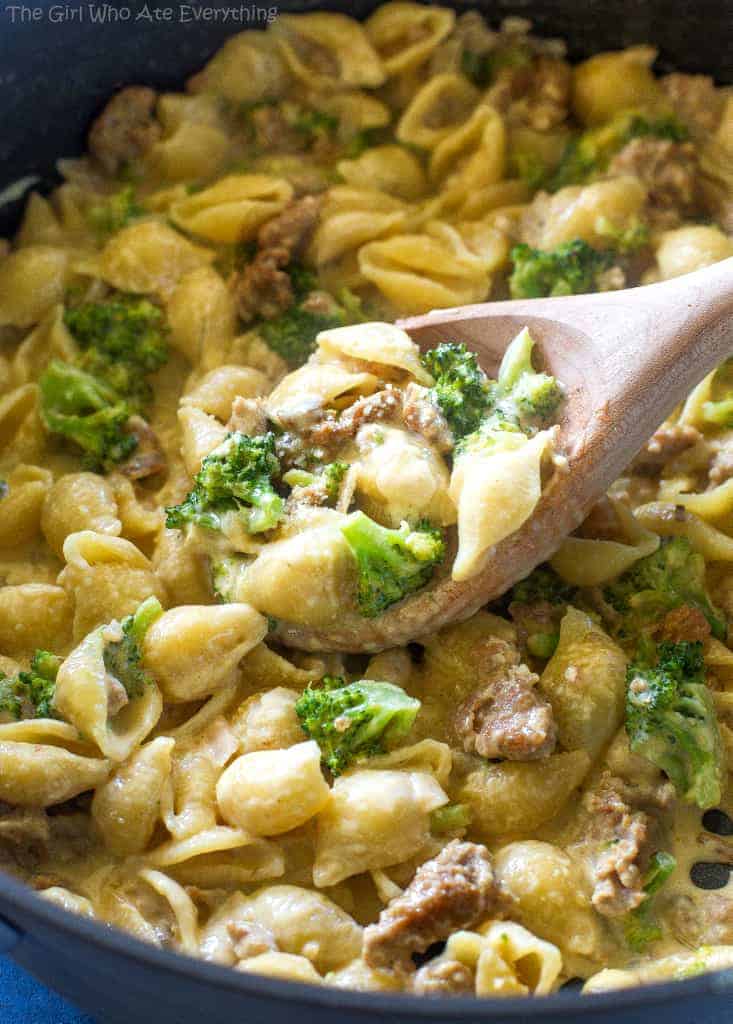 How to cook One-Pot Sausage Broccoli Pasta
