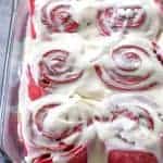 Red Velvet Cake Mix Cinnamon Rolls