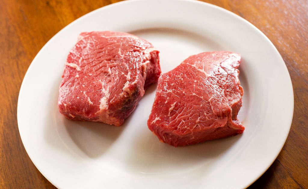 sirloin steak on a plate