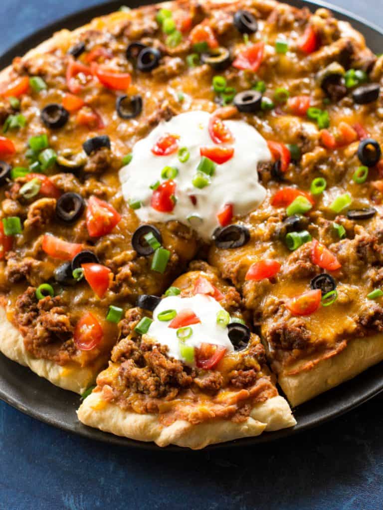 Taco Pizza Recipe (+VIDEO) The Girl Who Ate Everything