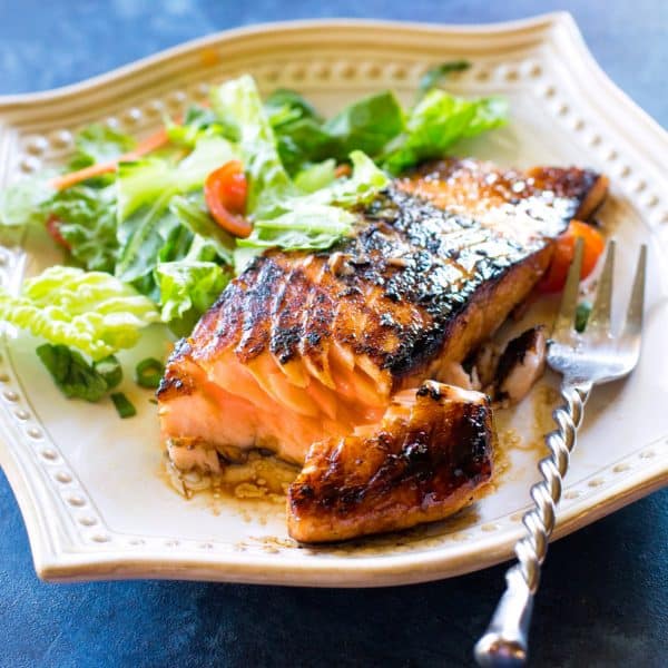 Grilled Asian Salmon Dinner Recipe Healthy - The Girl Who Ate Everything