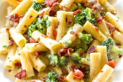 One-Pot Bacon Broccoli Pasta