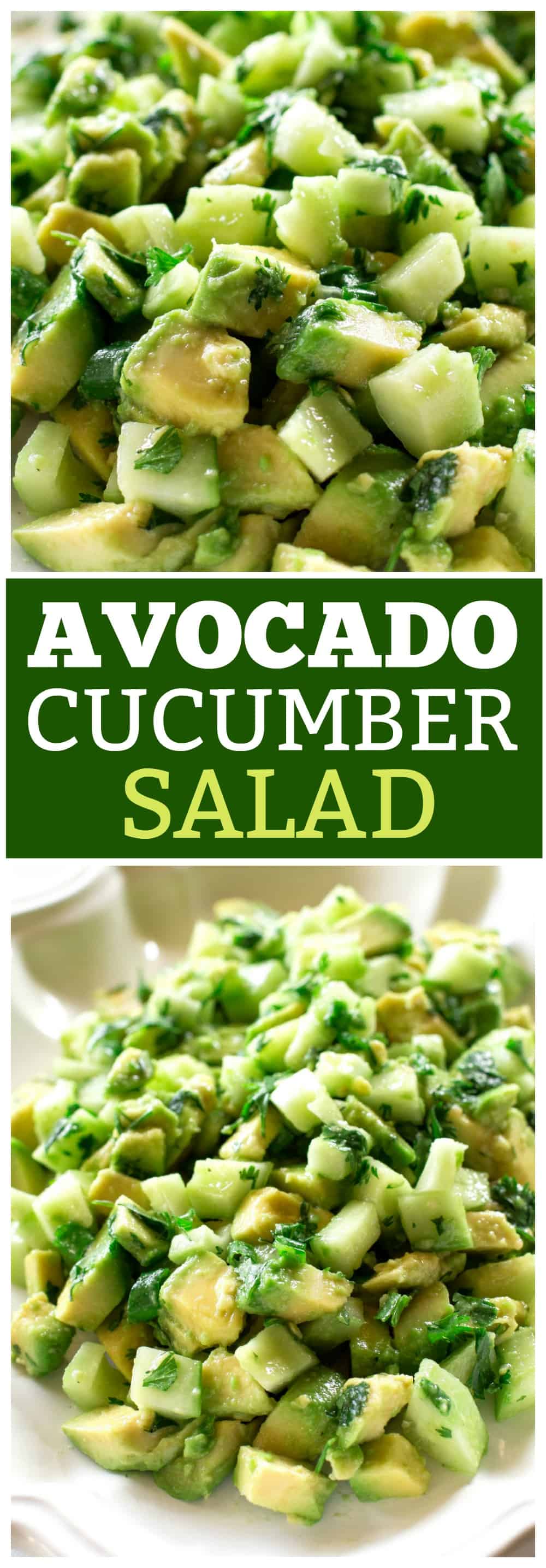 Avocado Cucumber Salad