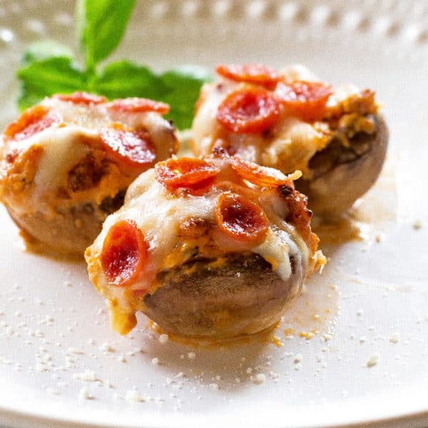 Pizza Stuffed Mushrooms (+VIDEO) - The Girl Who Ate Everything