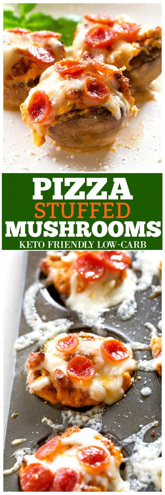 Pizza Stuffed Mushrooms
