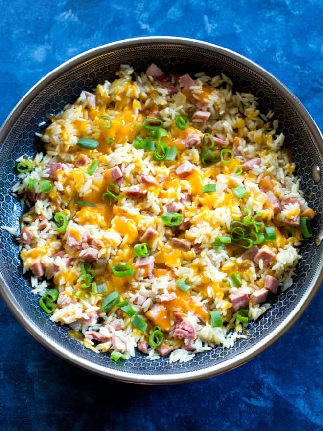 One-Pan Ham and Rice Skillet