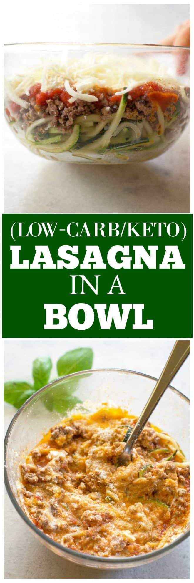 Lasagna in a Bowl