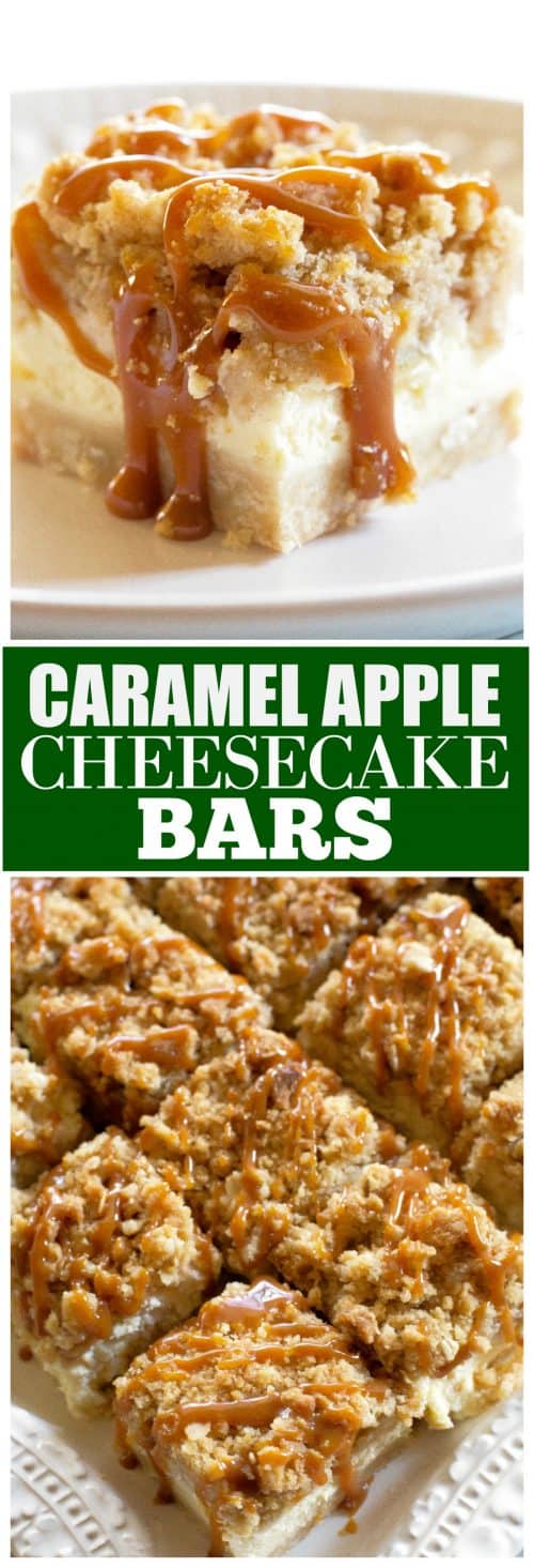 Caramel Apple Cheesecake Bars (+VIDEO) - The Girl Who Ate Everything