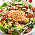 Greek Salmon Salad - The Girl Who Ate Everything