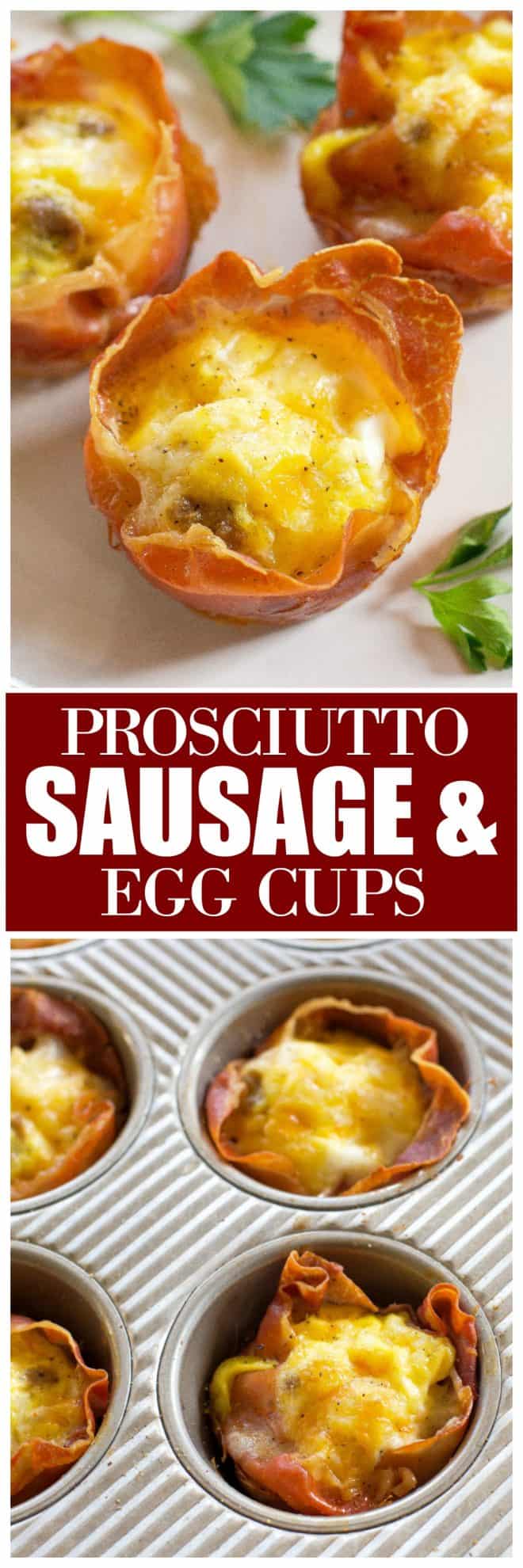Prosciutto Sausage and Egg Cups