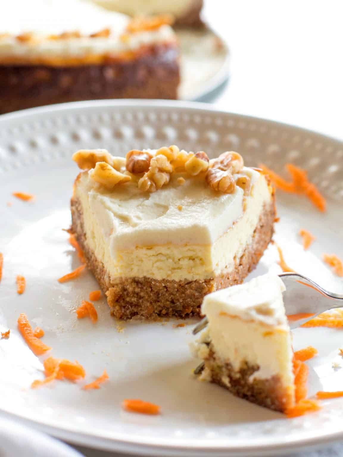 Keto Carrot Cake Cheesecake The Girl Who Ate Everything