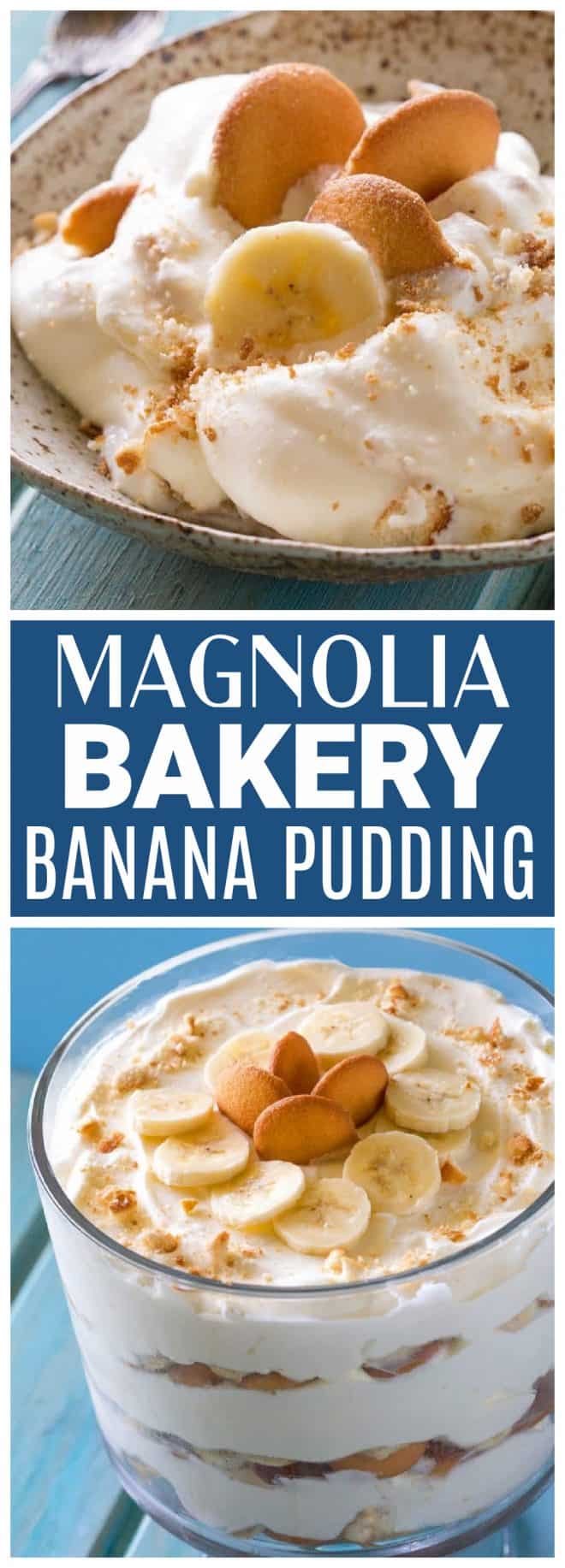 This Magnolia Bakery Banana Pudding Recipe has layers of creamy pudding, bananas, and Nilla wafers. It's heaven and way easier than you think! This is the ACTUAL banana pudding recipe from their cookbook. #magnolia #bakery #banana #pudding #recipe #dessert