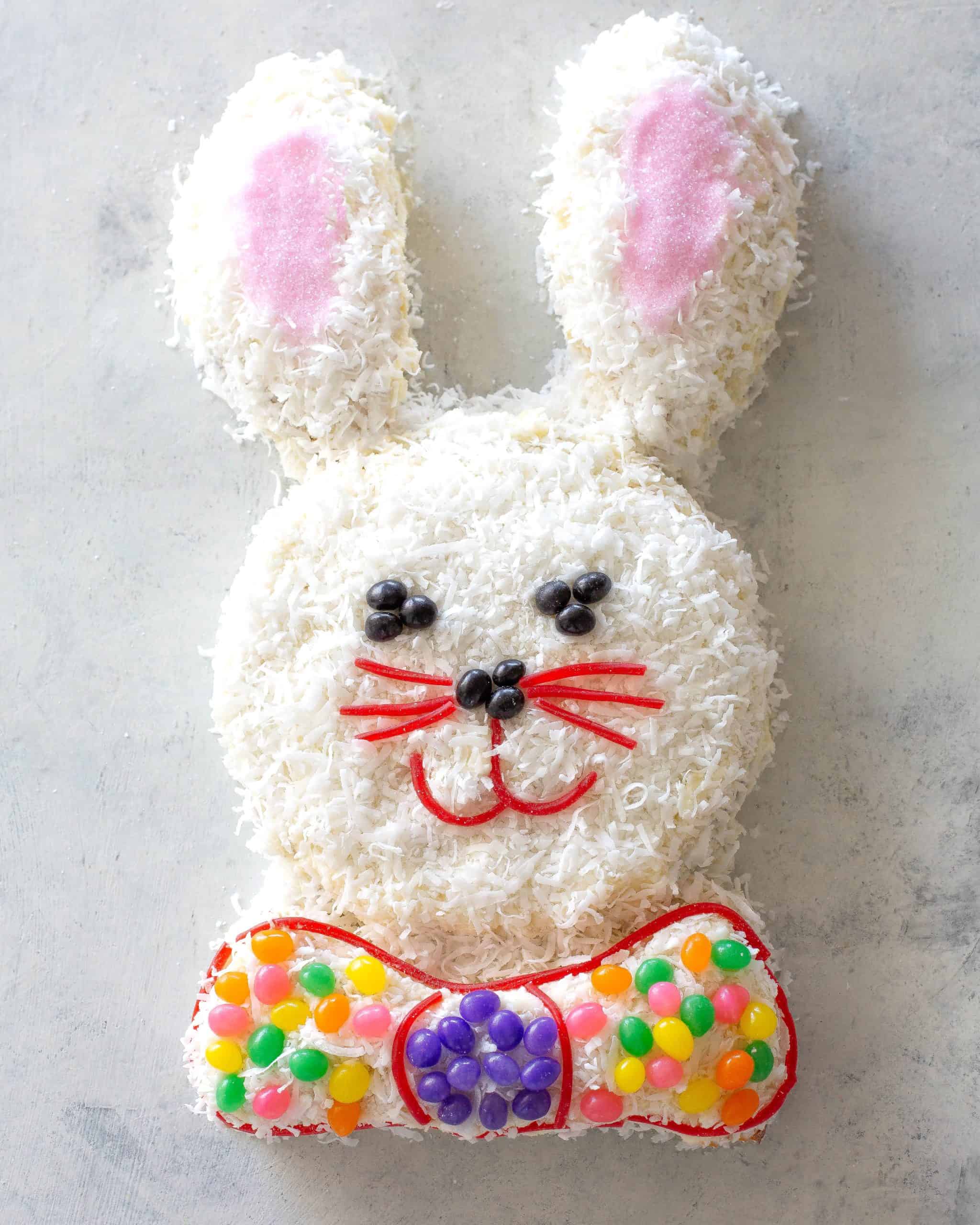 Easter Bunny Cake Recipe - The Girl Who Ate Everything