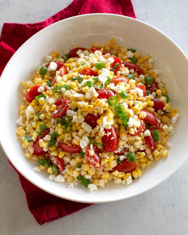 Corn, Tomato, and Feta Salad The Girl Who Ate Everything