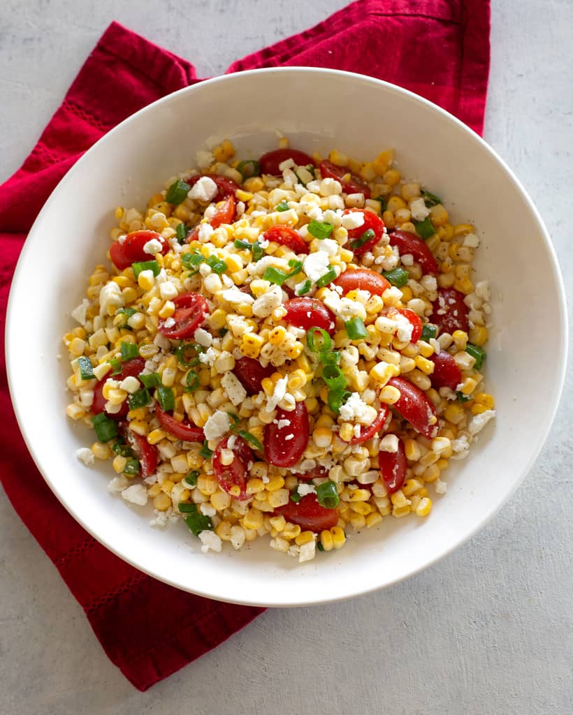 Corn, Tomato, and Feta Salad The Girl Who Ate Everything