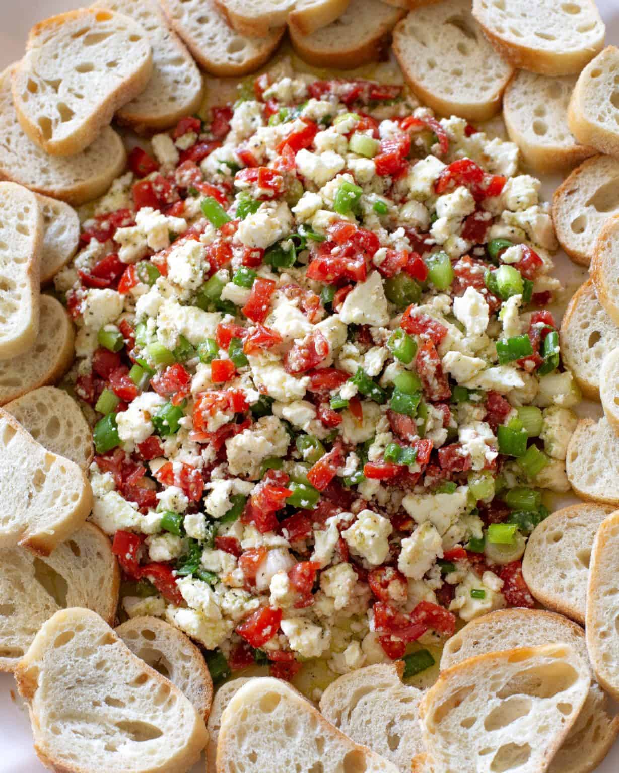 Easy Feta Dip Appetizer The Girl Who Ate Everything
