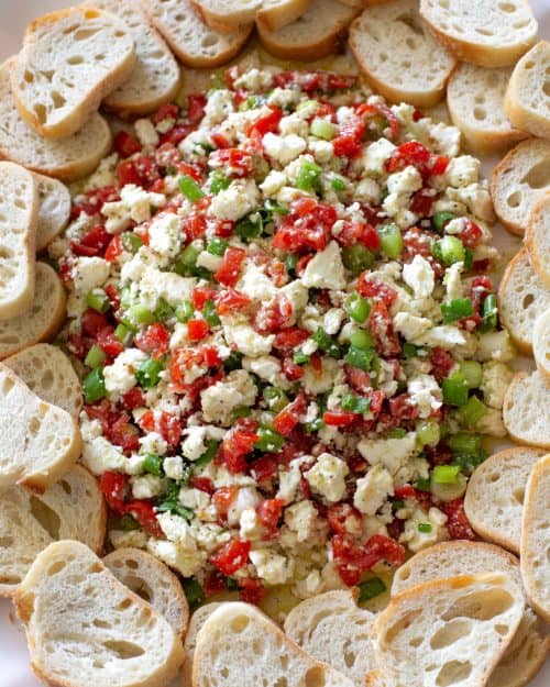 Easy Feta Dip Appetizer The Girl Who Ate Everything